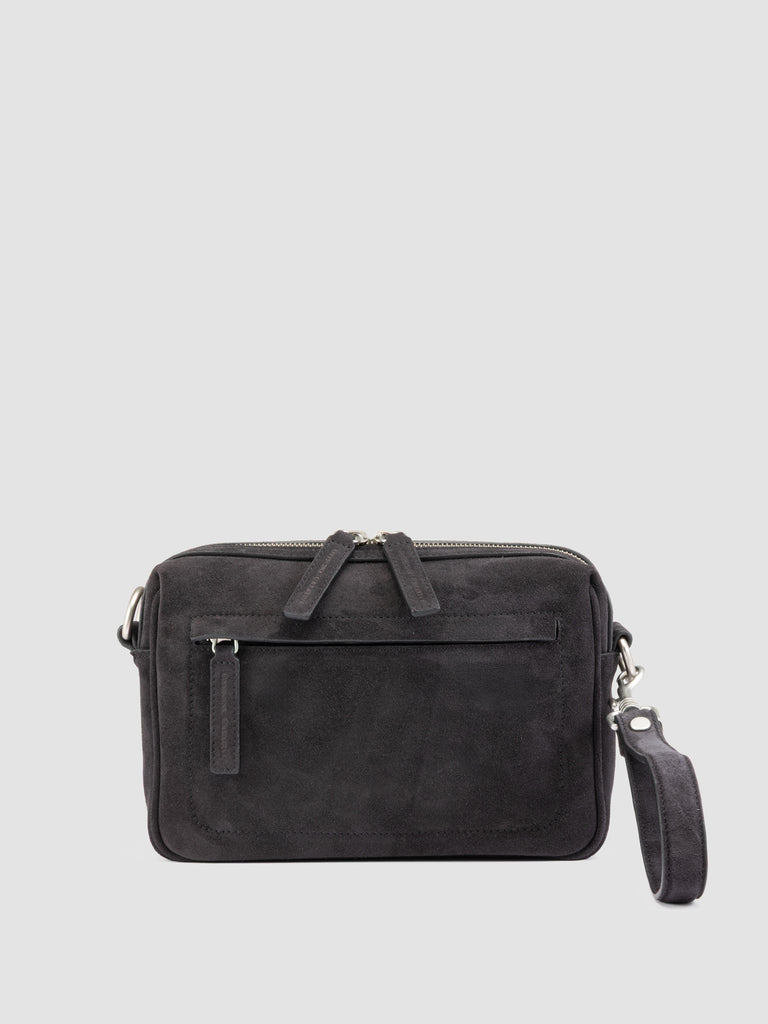 QUENTIN 025 - Black Suede Pounch Bags