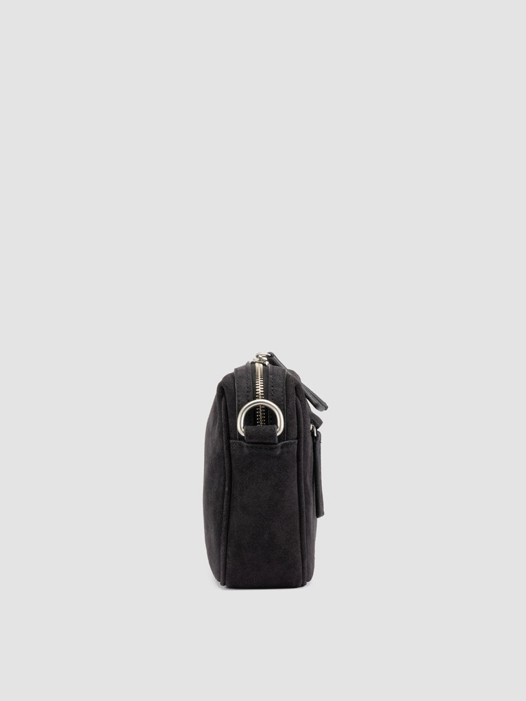 QUENTIN 025 - Black Suede Pounch Bags