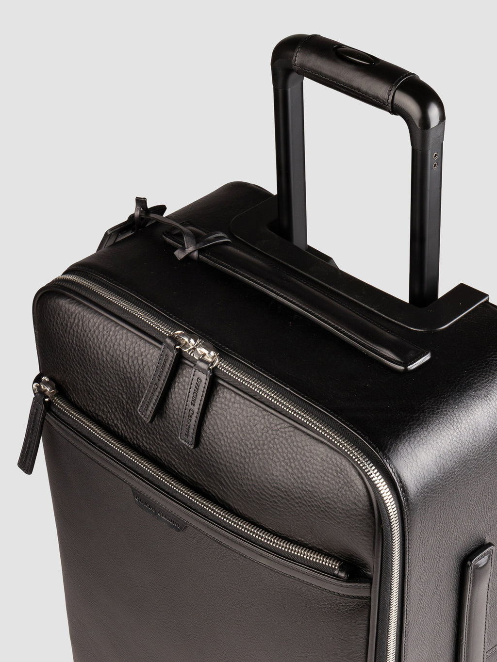 GULLIVER 001 - Valigia in Pelle Nera - image 4,side view