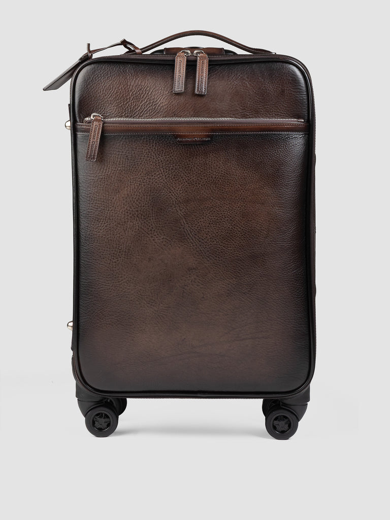 GULLIVER 001 - Valigia in Pelle Marrone