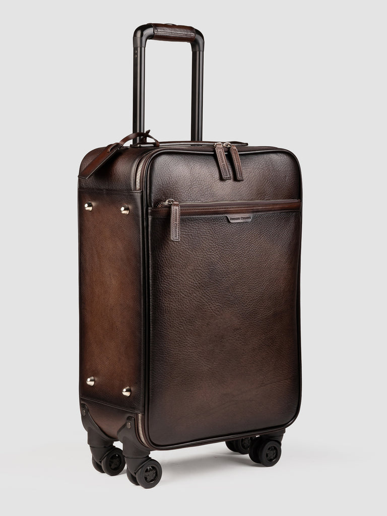 GULLIVER 001 - Valigia in Pelle Marrone