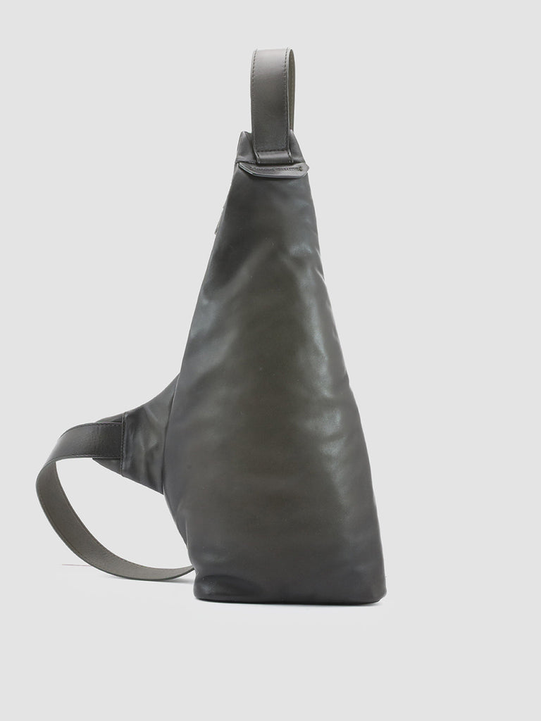 HELMET 35 - Green Leather Backpack