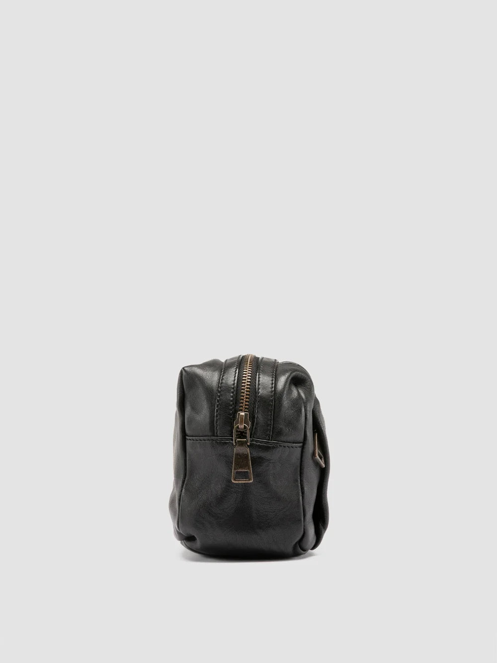 HELMET 054 - Black Leather Pouch - image 3,side view