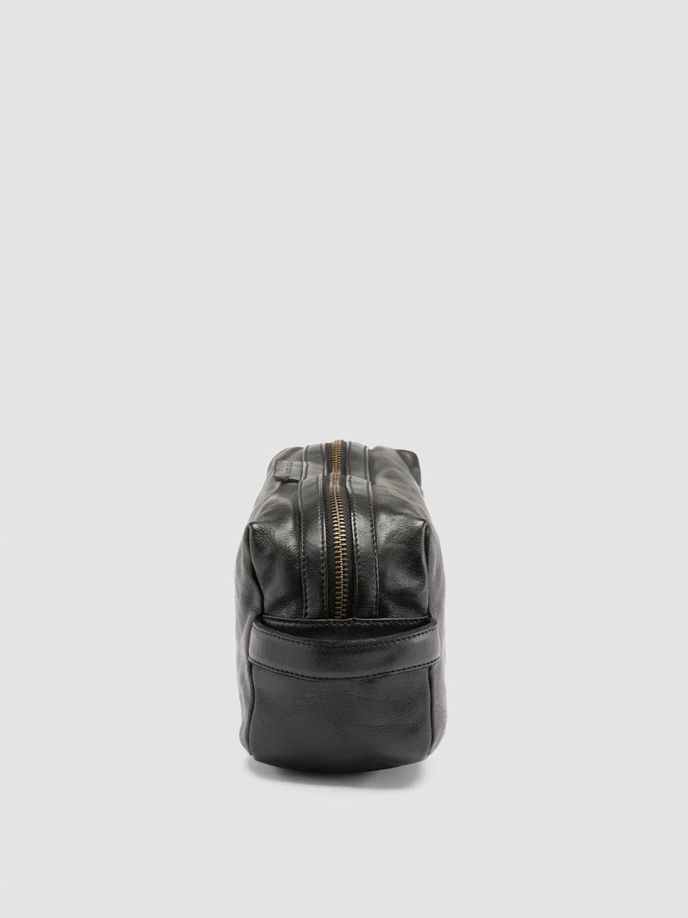 HELMET 054 - Black Leather Pouch - image 5,side view