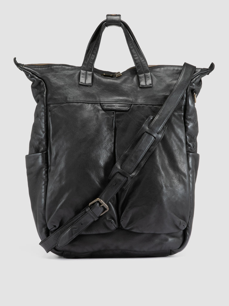 HELMET 055 - Zaino in Pelle Nera