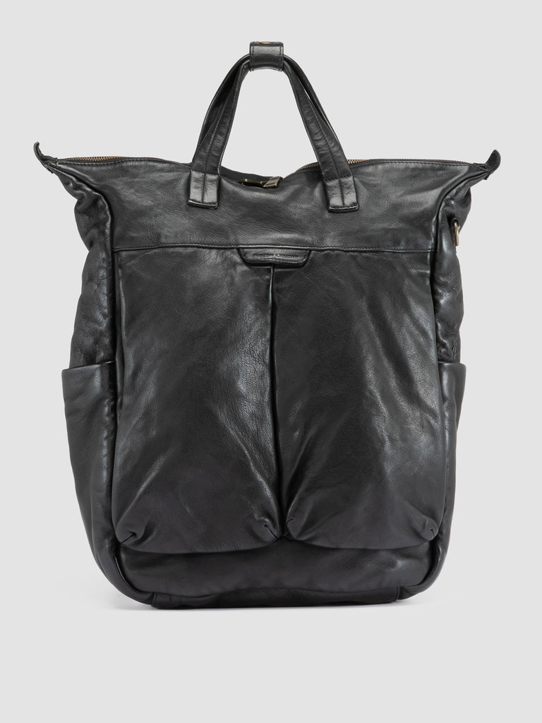 HELMET 055 - Zaino in Pelle Nera