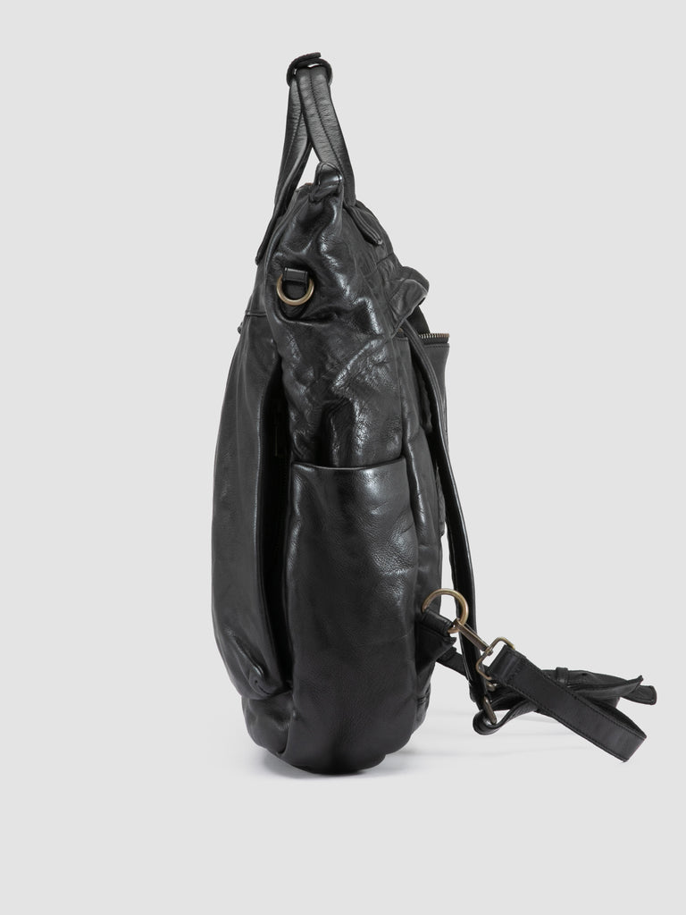 HELMET 055 - Zaino in Pelle Nera