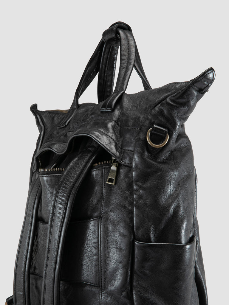 HELMET 055 - Zaino in Pelle Nera