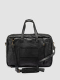 HELMET 056 - Borsa Weekender in Pelle Nera - thumb image 4,side view