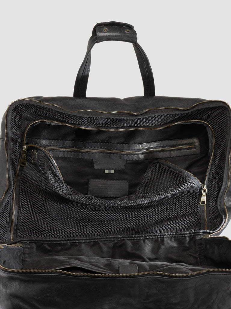 HELMET 056 - Borsa Weekender in Pelle Nera