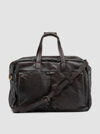 HELMET 056 - Borsa Weekender in Pelle Marrone