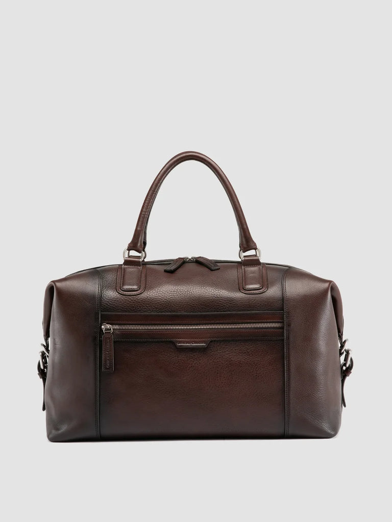 JULES 006 - Borsa da Viaggio in Pelle Marrone
