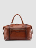 JULES 006 - Borsa da Viaggio in Pelle Marrone - thumb image 1,side view