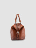 JULES 006 - Borsa da Viaggio in Pelle Marrone - thumb image 3,side view
