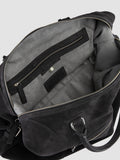 JULES 006 - Borsa da Viaggio in Pelle Scamosciata Marrone - thumb image 7,side view