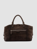 JULES 006 - Borsa da Viaggio in Pelle Scamosciata Marrone - thumb image 3,side view