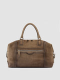 JULES 006 - Taupe Suede Travel Bag - image OCBJULE06LIGC3LEADTU0 - 3