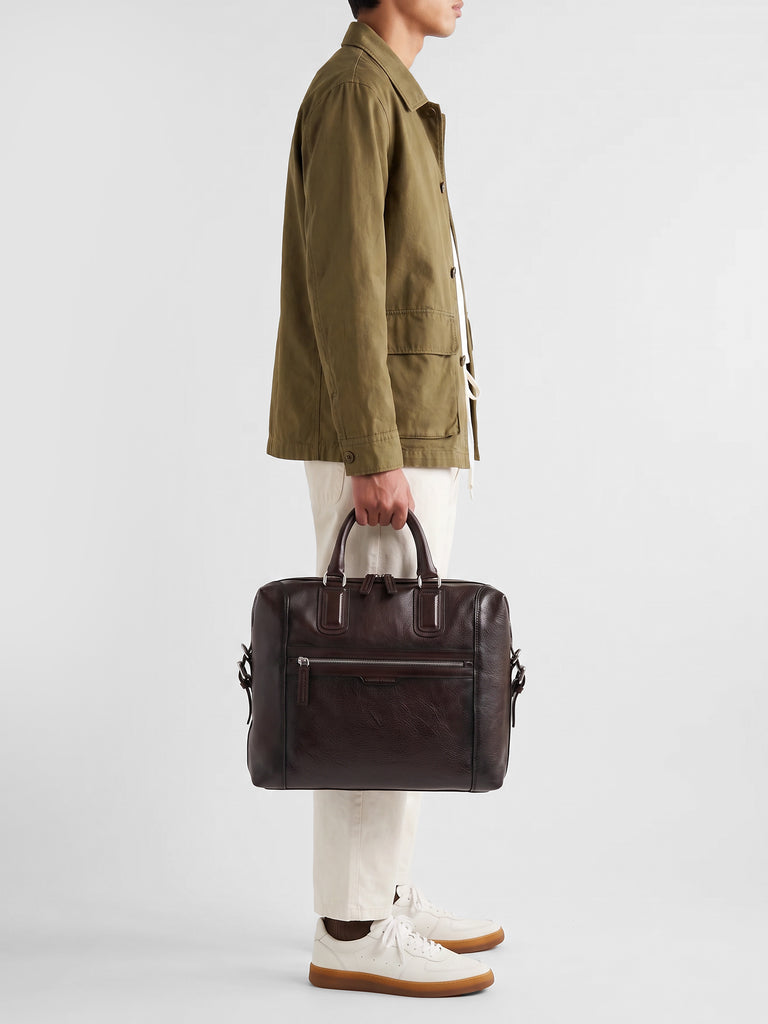 JULES 007 - Valigetta in Pelle Marrone