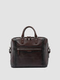 JULES 007 - Brown Leather Briefcase