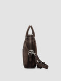 JULES 007 - Brown Suede Briefcase - thumb image 6,side view