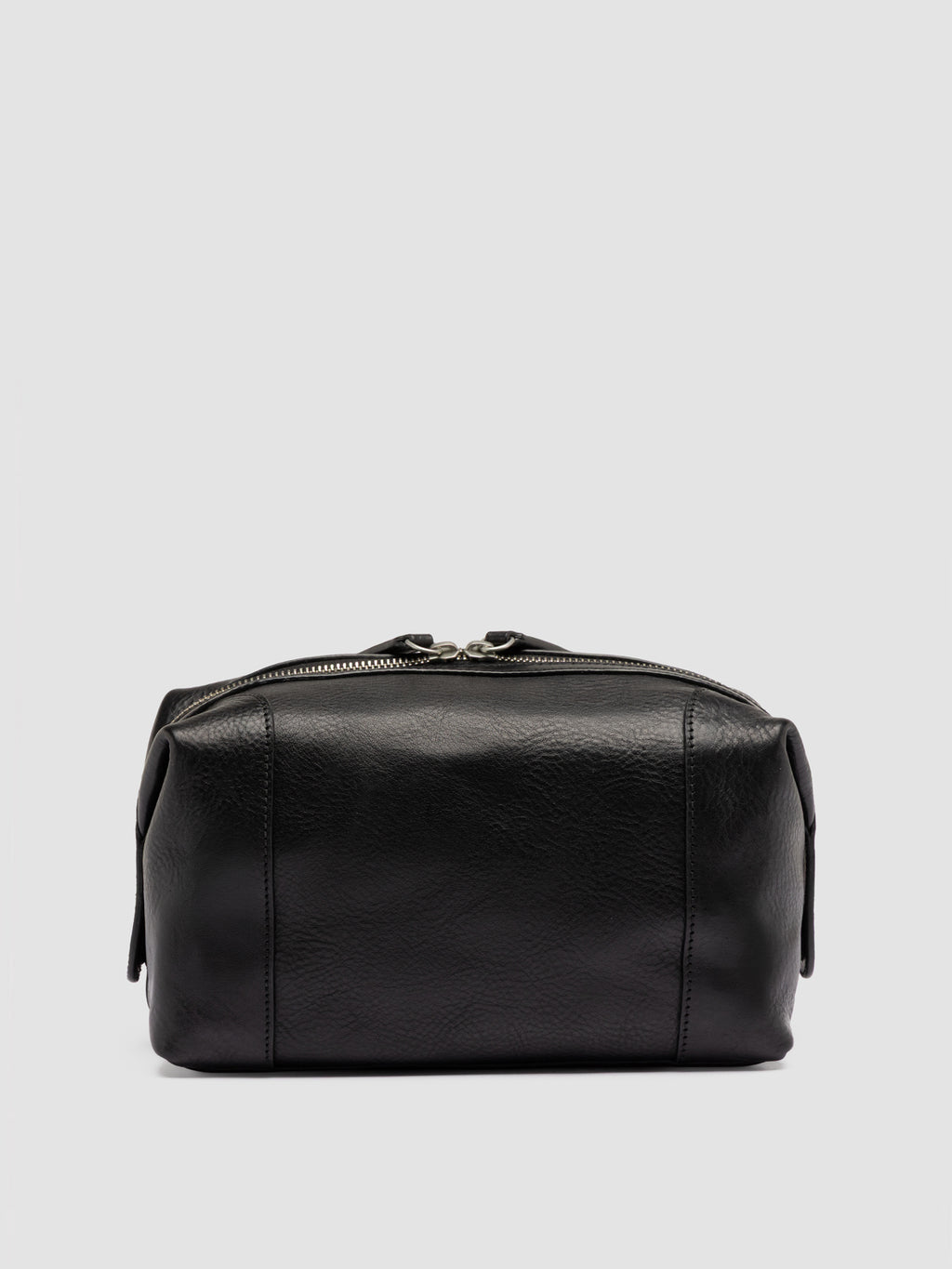 JULES 008 - Black Leather Pouch - image 4,side view