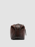 JULES 008 - Brown Leather Pouch - thumb image 3,side view