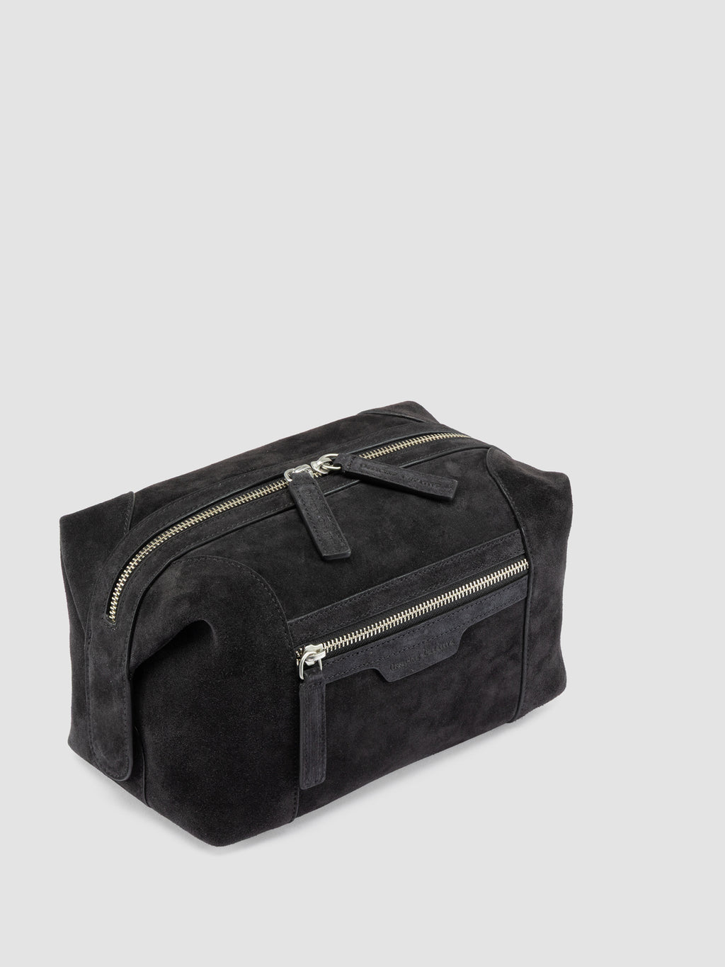 JULES 008 - Black Suede Pouch - image 2,side view
