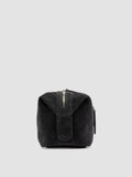 JULES 008 - Black Suede Pouch - thumb image 3,side view