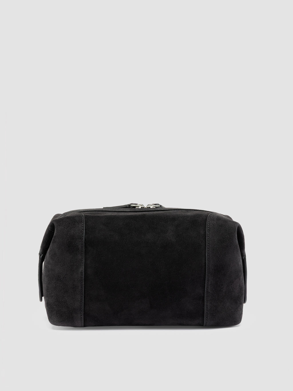 JULES 008 - Black Suede Pouch - image 4,side view