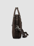 JULES 011 - Brown Suede Briefcase - thumb image 6,side view