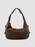 JULIE 015 - Brown Suede Shoulder Bag - thumb image 4,side view