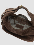 JULIE 015 - Brown Suede Shoulder Bag - thumb image 6,side view
