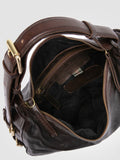 JULIE 016 - Brown Leather Shoulder Bag