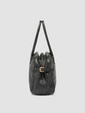 JULIE 019 - Black Leather Handle Bag - thumb image 5,side view