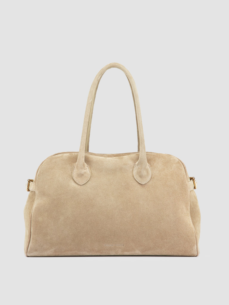JULIE 019 - Beige Suede Handle Bag