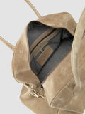 JULIE 019 - Beige Suede Handle Bag - thumb image 6,side view