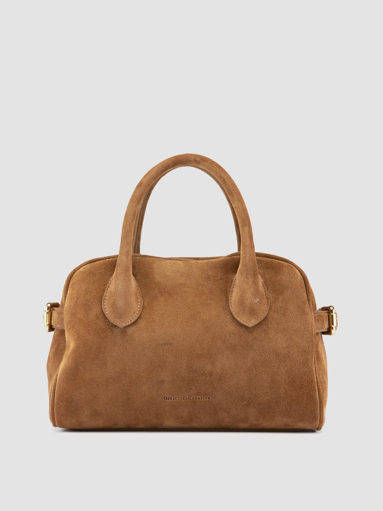JULIE 020 - Brown Suede Handle Bag