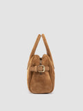 JULIE 020 - Brown Suede Handle Bag - thumb image 3,side view