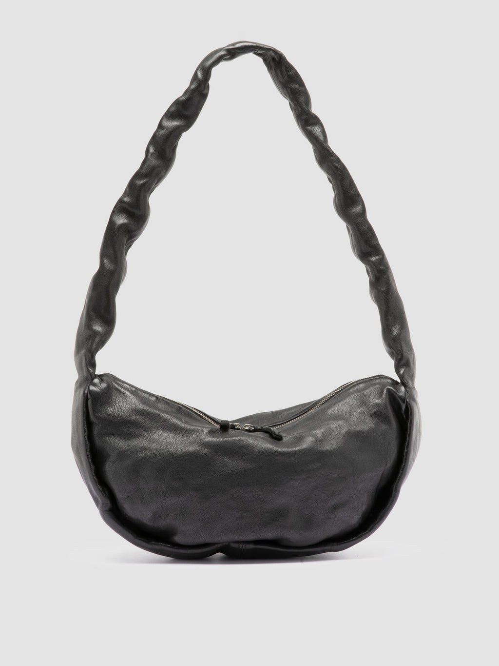 BOLINA 046 - Borsa Crossbody in Pelle Nera - image 1,side view