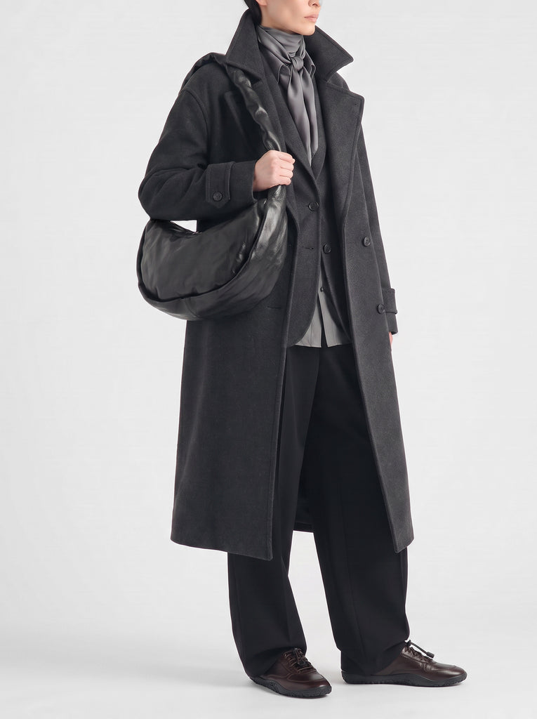 BOLINA 046 - Borsa Crossbody in Pelle Nera-hover