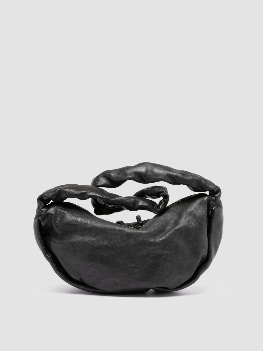 BOLINA 046 - Borsa Crossbody in Pelle Nera - image 4,side view