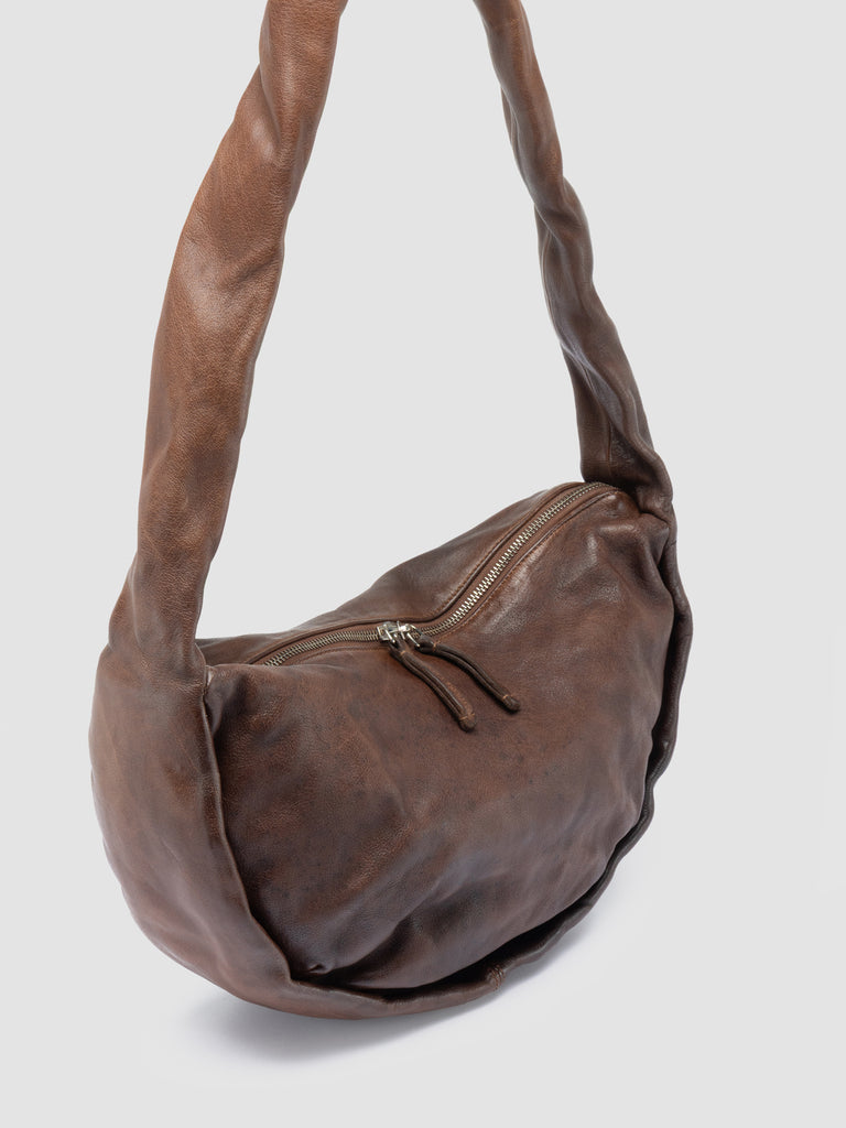 BOLINA 046 - Borsa Crossbody in Pelle Marrone