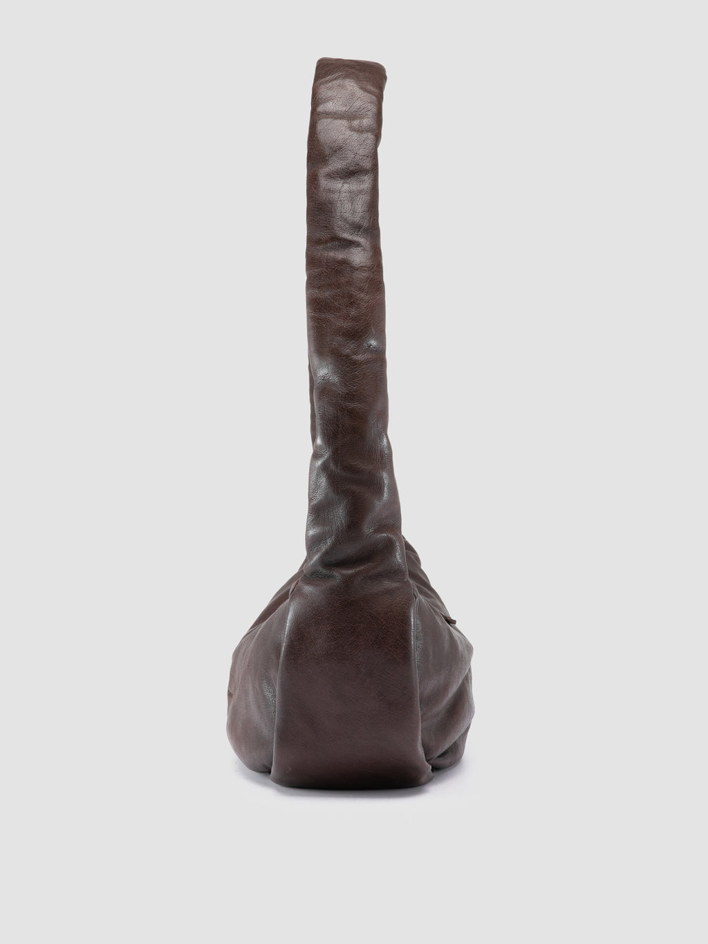 BOLINA 046 - Brown Leather Crossbody Bag - image 3,side view