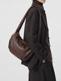 BOLINA 046 - Borsa Crossbody in Pelle Marrone - thumb image 2,side view