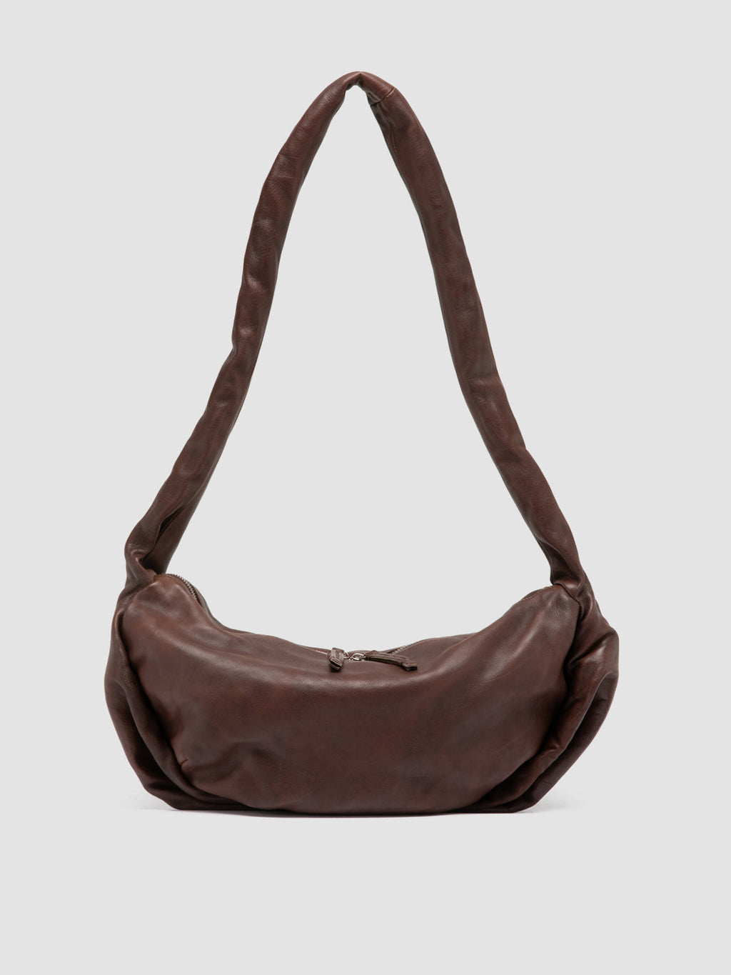 BOLINA 046 - Borsa Crossbody in Pelle Marrone - image 1,side view