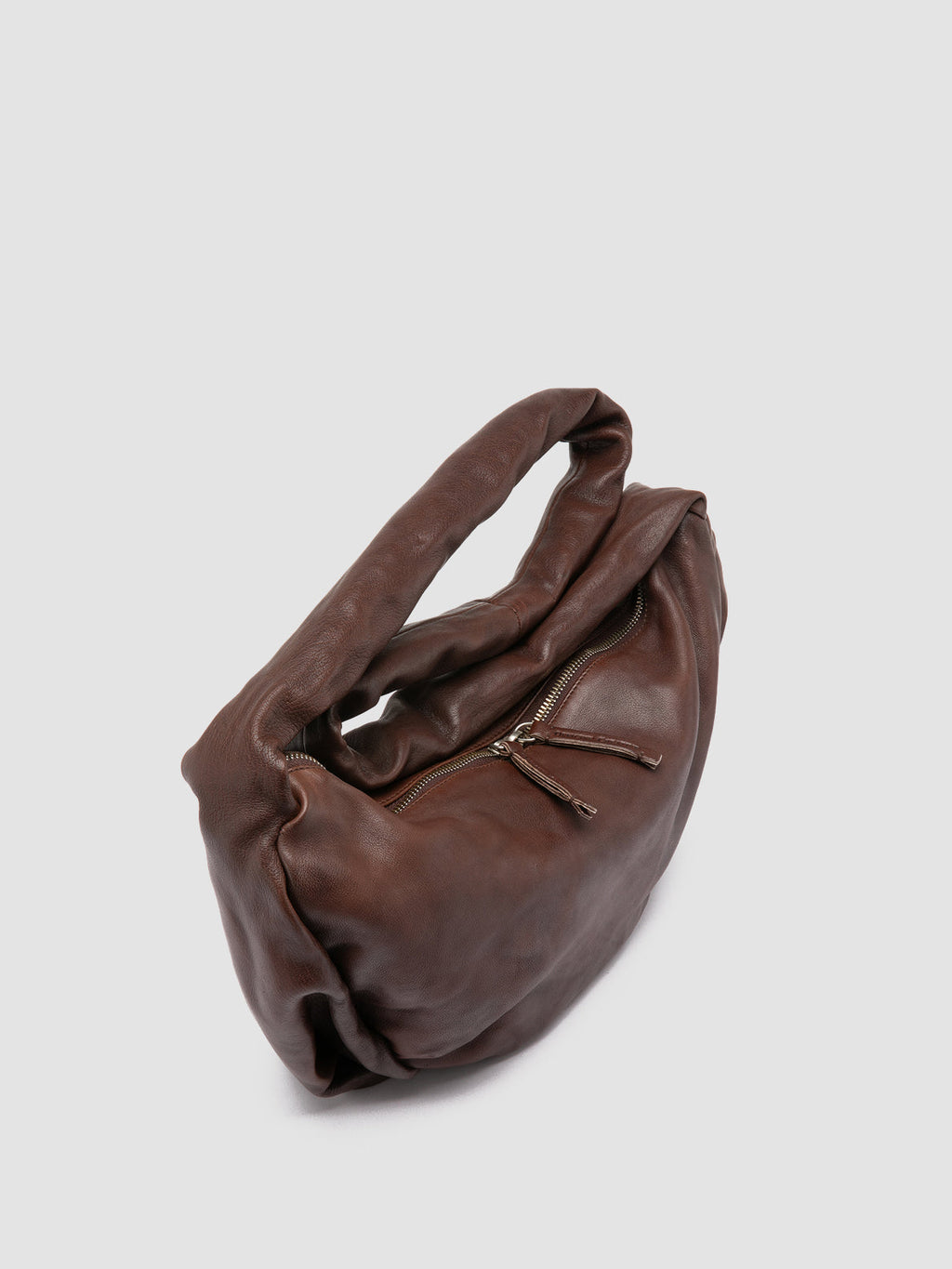 BOLINA 046 - Borsa Crossbody in Pelle Marrone - image 2,side view