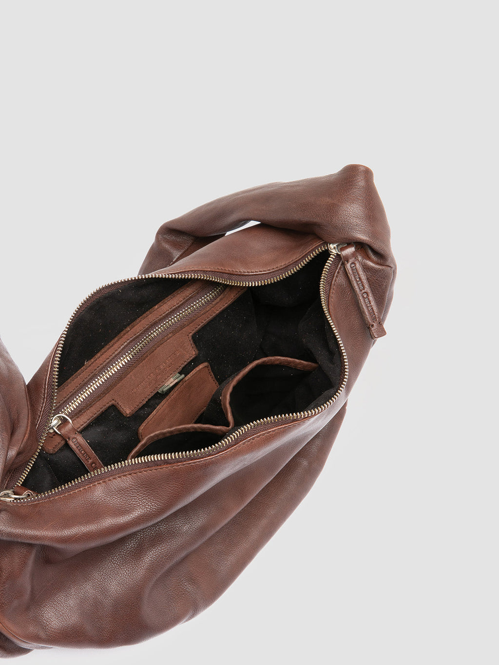 BOLINA 046 - Borsa Crossbody in Pelle Marrone - image 6,side view