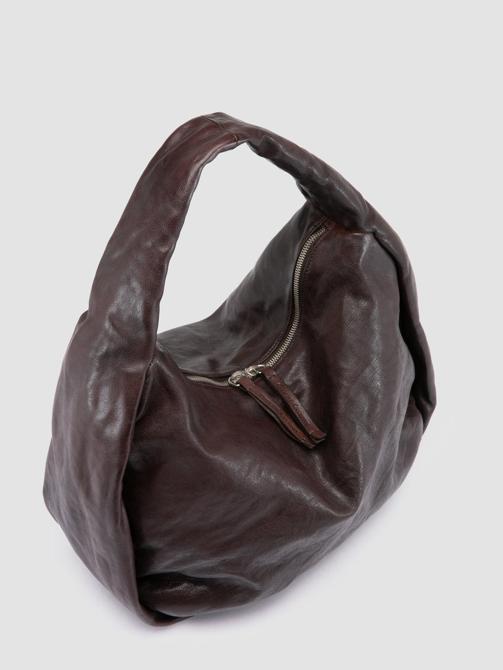 BOLINA 048 - Borsa a Tracolla in Pelle Marrone - image 3,side view