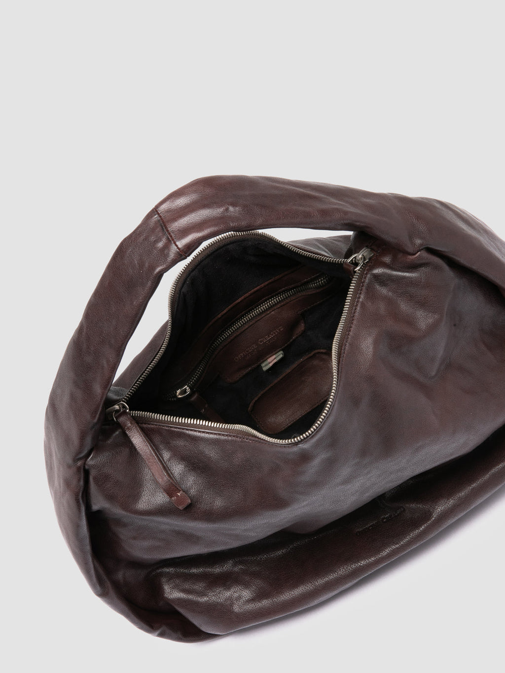 BOLINA 048 - Borsa a Tracolla in Pelle Marrone - image 7,side view
