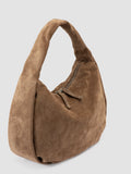 BOLINA 048 - Brown Suede Shoulder Bag - thumb image 2,side view